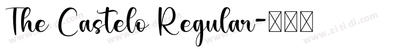 The Castelo Regular字体转换